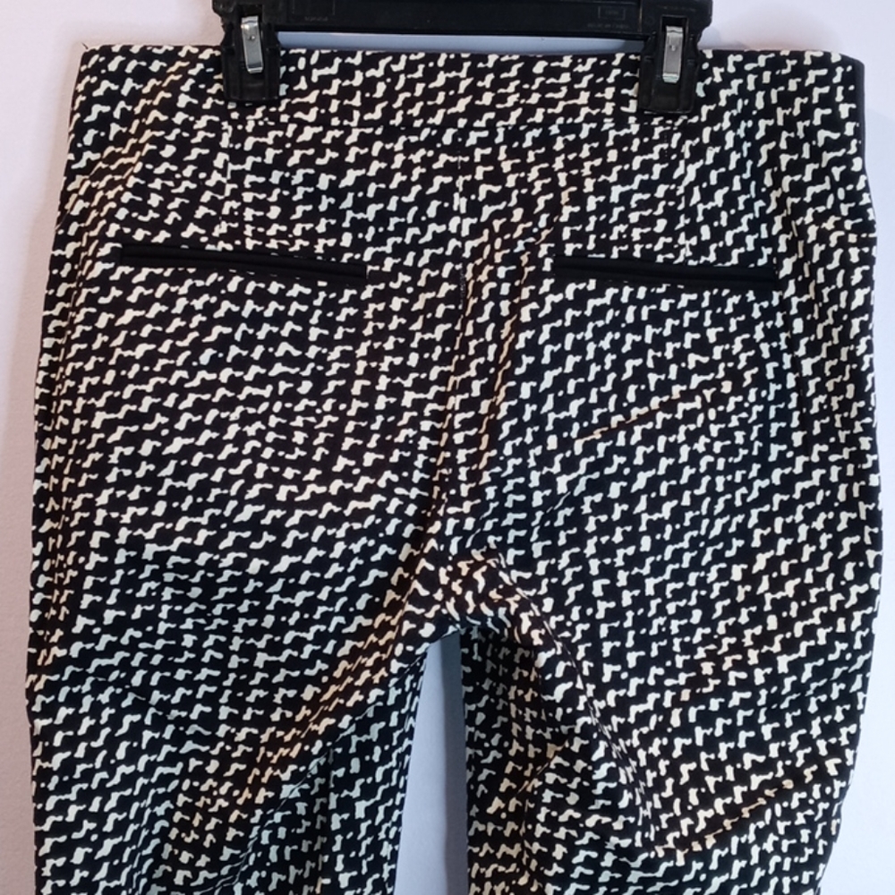 Zara Basic Black White Geometric Pants. - image 3